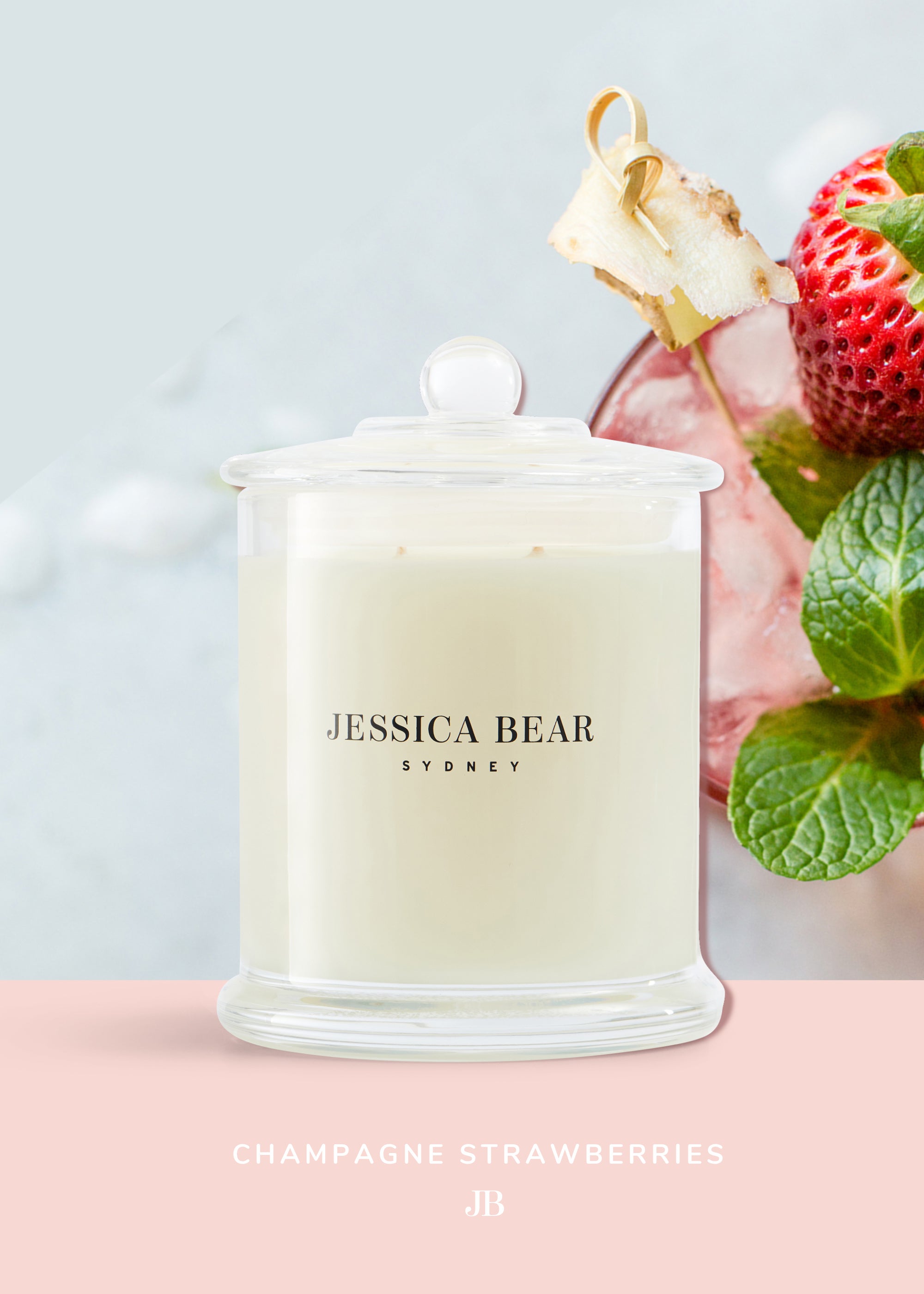 Champagne Strawberries - 380g Scented Candle