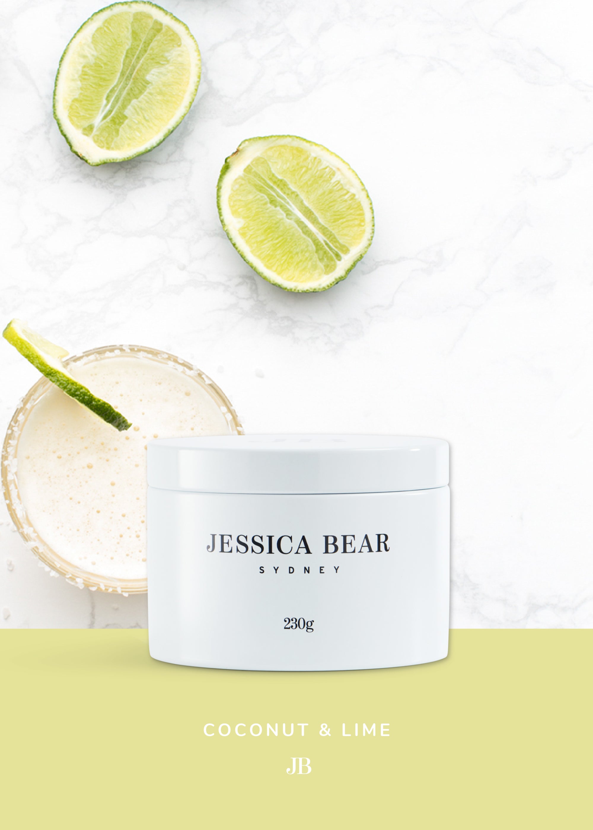 Coconut & Lime - 230g Travel Candle