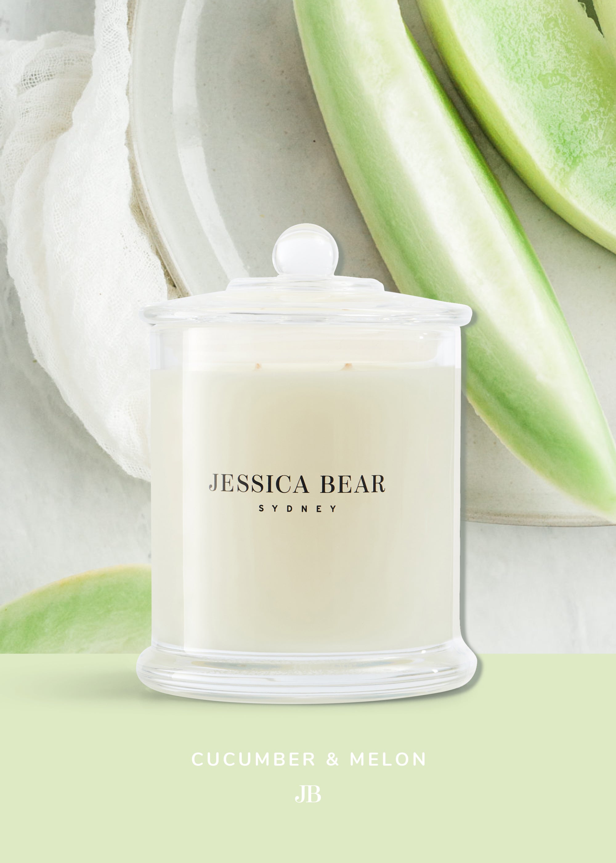 Cucumber & Melon - 380g Scented Candle
